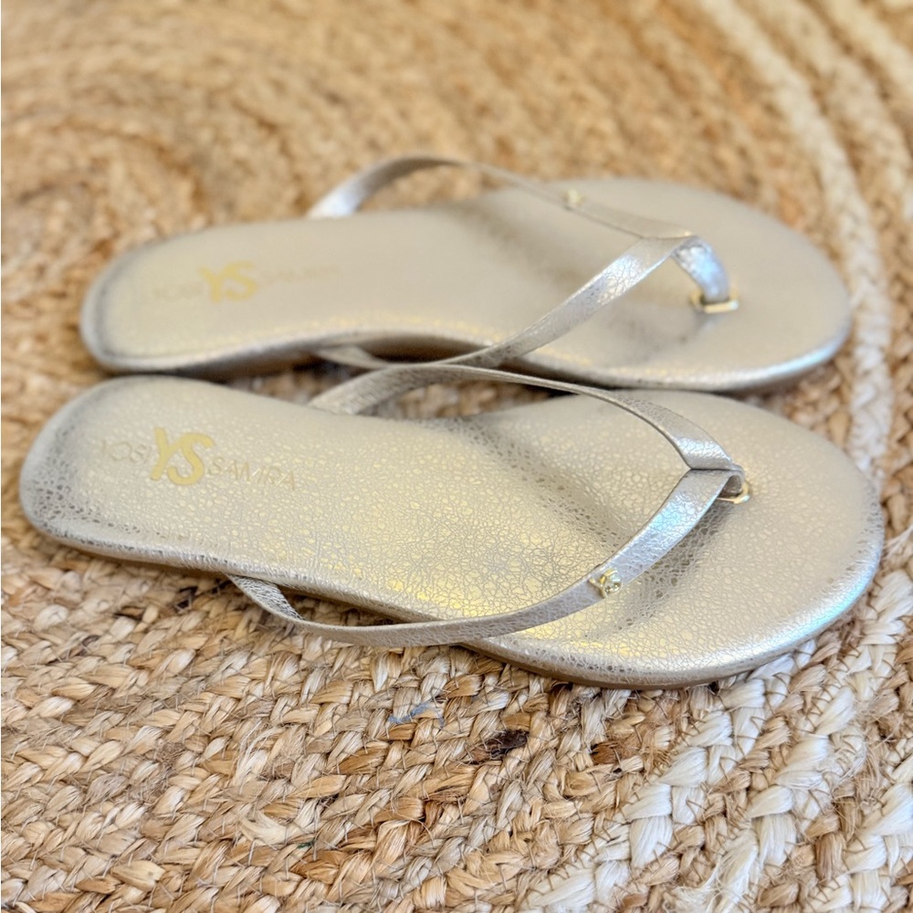 🌾 Yosi Samra Vegan Leather Flipflops